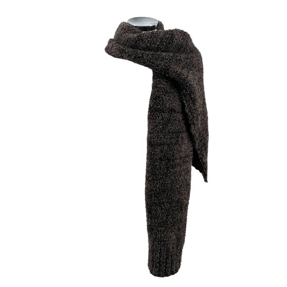 Barefoot Dreams Pom Pom Beanie Scarf Set Espresso Cocoa NWT - Picture 5 of 10